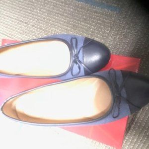 Aerosoles denim ballet flats 10 WIDE